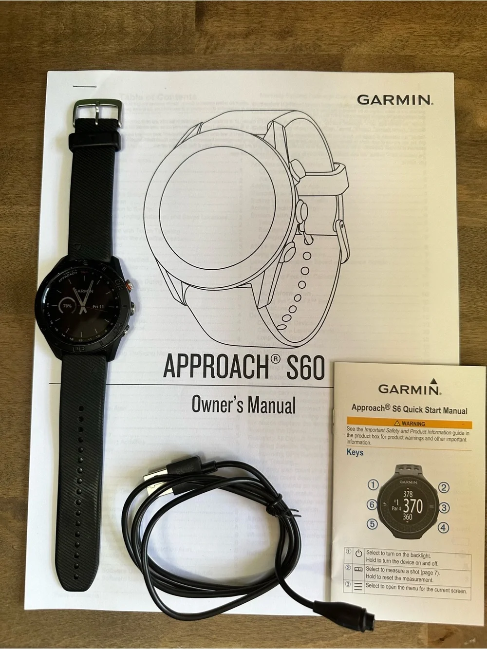 Garmin Approach S60 Black Golf Watch